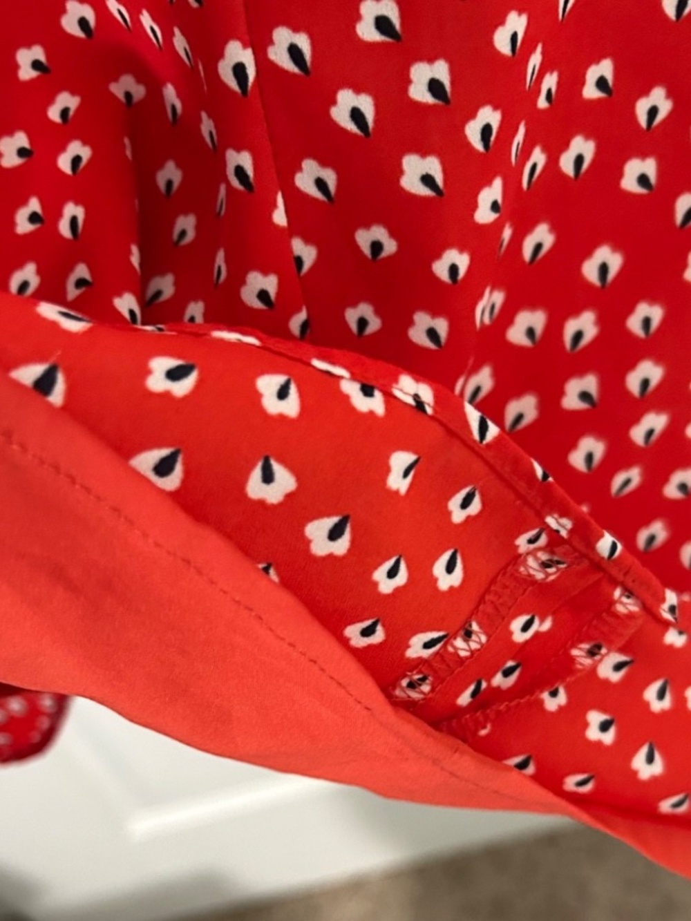 Dress Banana Republic Long Sleeve Preppy Classic Cherry Girl - Picture 7 of 10